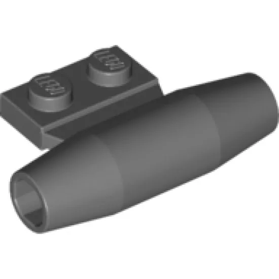 Aircraft Engine Smooth Small, 1 x 2 Side Plate with Axle Holders and Slot