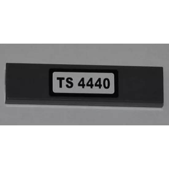 Tile 1 x 4 with 'TS 4440' Pattern (Sticker) - Set 4440