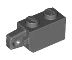 Hinge Brick 1 x 2 Locking with 1 Finger Vertical End
