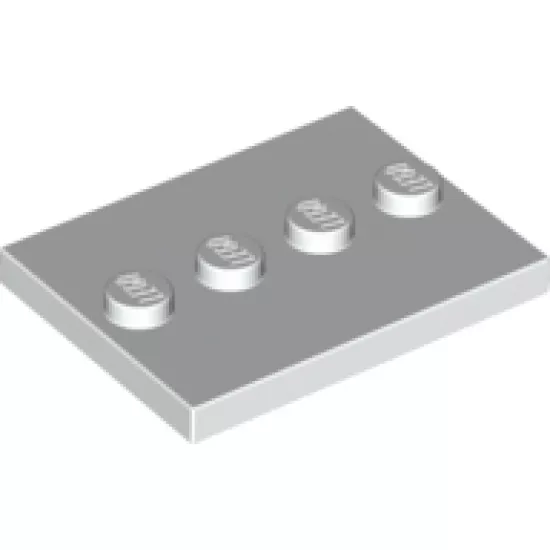 Tile, Modified 3 x 4 with 4 Studs in Center