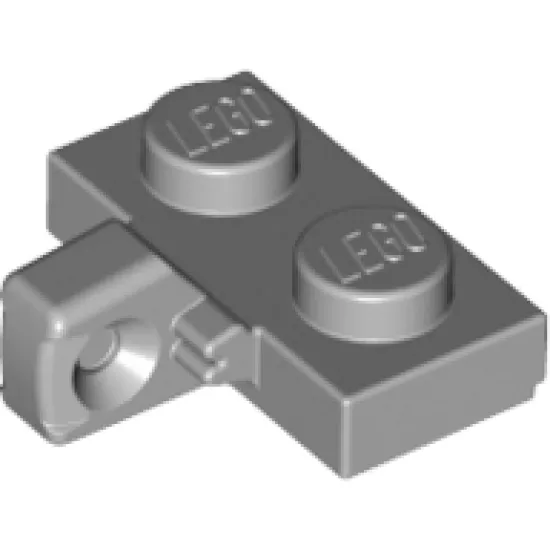Hinge Plate 1 x 2 Locking with 1 Finger on Side with Bottom Groove