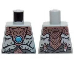 Torso Copper Armor, Dark Azure Round Jewel (Chi) Pattern