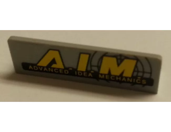 Panel 1 x 4 x 1 with 'A.I.M. ADVANCED IDEA MECHANICS' Pattern (Sticker) - Set 76018