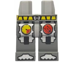 Hips and Dark Bluish Gray Legs with Atlantis Diver with Pressure Gauge Pattern