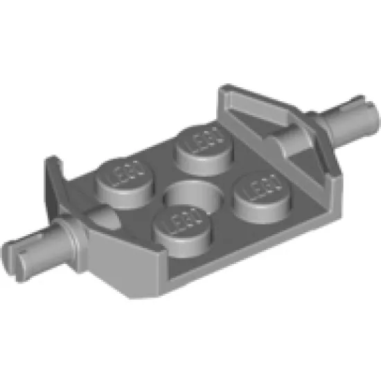 Plate, Modified 2 x 2 with Wheels Holder Wide and Hole