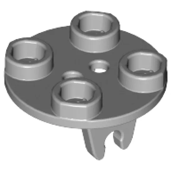 Plate, Round 2 x 2 Thin with Wheel Holder