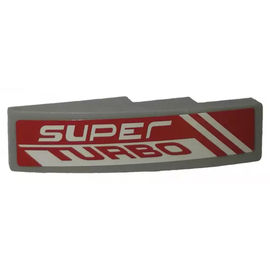 Slope, Curved 4 x 1 with 'SUPER TURBO' Pattern Model Right Side (Sticker) - Set 42039