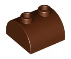 Slope, Curved 2 x 2 x 1 Double with Two Studs