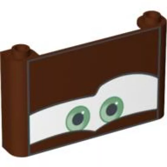 Windscreen 1 x 6 x 3 with Eyes on White Background Pattern