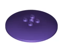 Dish 6 x 6 Inverted (Radar) - Solid Studs