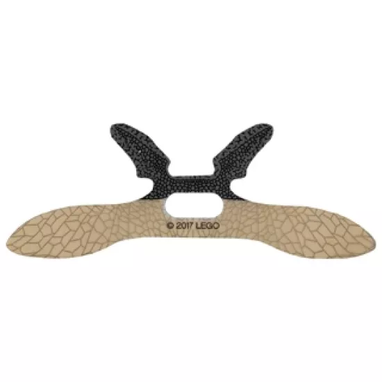Minifigure, Body Wear Wings Parademon Extended with Center Opening and Webbed Pattern