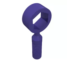 Minifigure, Utensil Tool Box Wrench - 6-Rib Handle