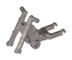 Riding Cycle Motorcycle Chassis, Long Fairing Mounts and Foot Pegs