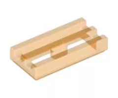 Tile, Modified 1 x 2 Grille with Bottom Groove / Lip