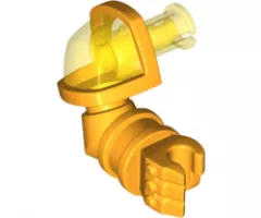 Arm Armored, Right with Trans-Yellow Shoulder and Pin Pattern (Nexo Knights Axl)