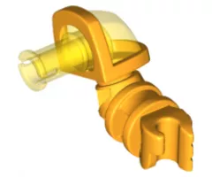 Arm Armored, Left with Trans-Yellow Shoulder and Pin Pattern (Nexo Knights Axl)