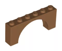 Arch 1 x 6 x 2 - Medium Thick Top without Reinforced Underside