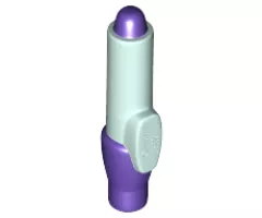 Minifigure, Utensil Pen with Dark Purple Tip and Cap Pattern