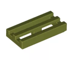 Tile, Modified 1 x 2 Grille with Bottom Groove / Lip