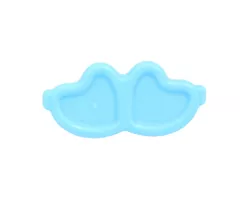 Minifigure, Utensil Trolls Glasses, Angled Hearts with Pin