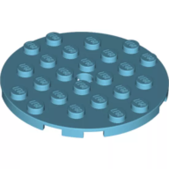 Plate, Round 6 x 6 with Hole