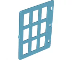 Duplo, Building Door / Window Pane 1 x 4 x 4 with Nine Panes