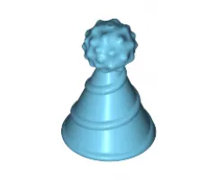 Minifigure, Headgear Accessory Hat with Pin Attachment, Party Hat