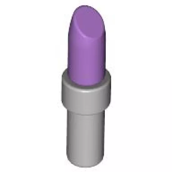 Minifigure, Utensil Lipstick with Light Bluish Gray Handle Pattern