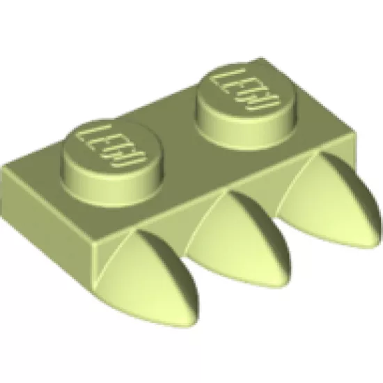 Plate, Modified 1 x 2 with 3 Teeth (Claws)