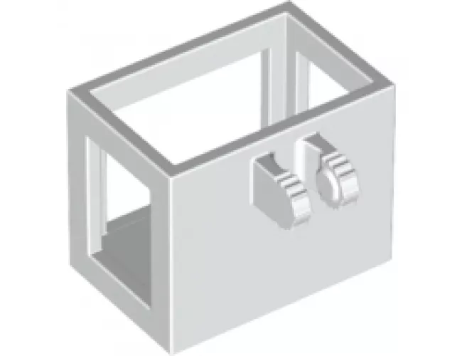 Crane Bucket Lift Basket 2 x 3 x 2 with Locking Hinge Fingers, 7 Teeth