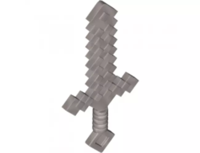 Minifigure, Weapon Sword Pixelated (Minecraft)