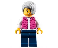 Camper, Female, Dark Pink Jacket, Dark Blue Legs, Light Bluish Gray Female Hair Short Tousled