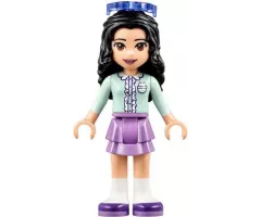 Friends Emma, Medium Lavender Layered Skirt, Light Aqua Top, Sunglasses