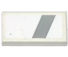 Tile 1 x 2 with Slanted Light Bluish Gray Stripe Pattern (Sticker) - Set 75912