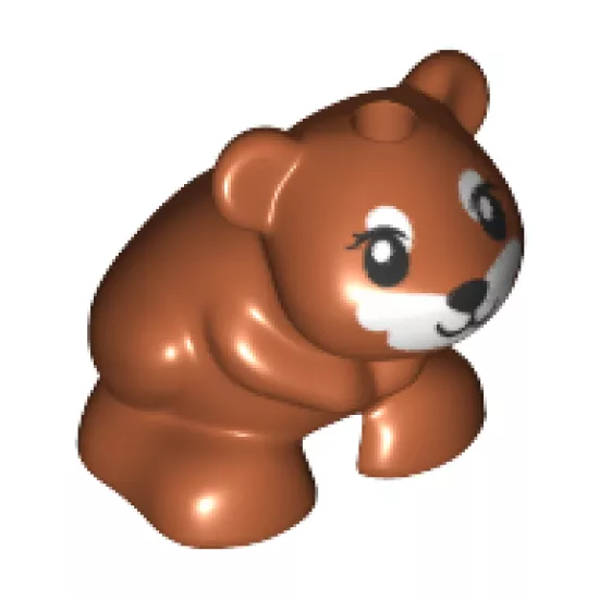 Hamster / Mouse, Friends / Elves with Black Eyes, Nose and Mouth and White Muzzle Pattern (Gus Gus / Heidi / Rumble)