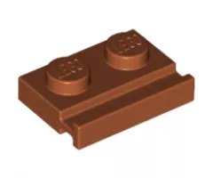 Plate, Modified 1 x 2 with Door Rail