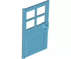 Door 1 x 4 x 6 with 4 Panes and Stud Handle