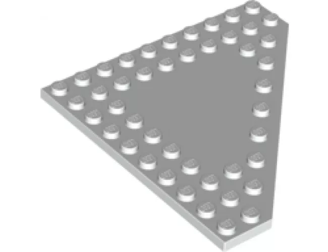 Wedge, Plate 10 x 10 Cut Corner with no Studs in Center