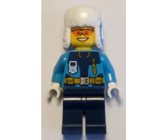 Arctic Explorer - Ushanka Hat, Orange Sunglasses