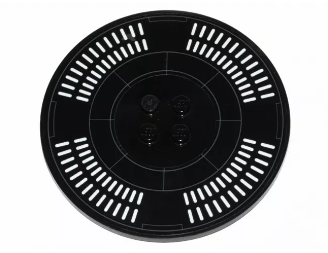 Tile, Round 8 x 8 with SW Darth Vader's Castle Floor Pattern (Sticker) - Set 75251