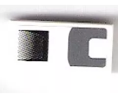 Tile 1 x 2 with Black Air Outlet and Dark Bluish Gray Markings Pattern Model Right Side (Sticker) - Set 75876