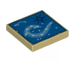 Tile 2 x 2 with Map Constellations Pattern