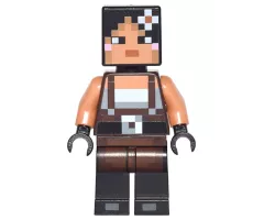 Minecraft Skin 2 - Pixelated, Female with Flower and Suspenders