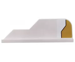 Tail 8 x 1 with Stepped Fin with Gold Decoration Pattern Model Left Side (Sticker) - Set 75970