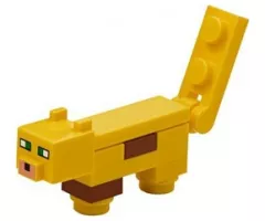 Minecraft Ocelot, Plate, Round 1 x 1 Feet - Brick Built