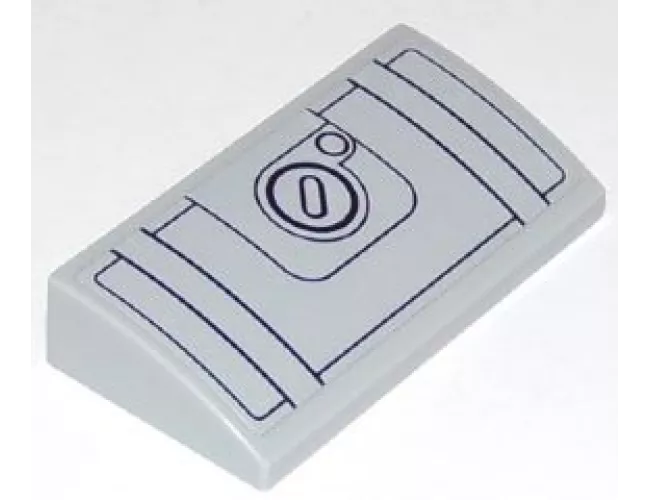 Slope, Curved 2 x 4 x 2/3 with Bottom Tubes with Fuel Tank and Filler Cap Pattern (Sticker) - Set 60111