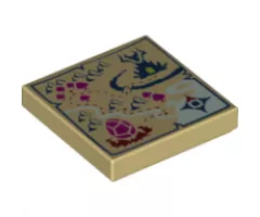 Tile 2 x 2 with Map Dragon Egg Location Pattern
