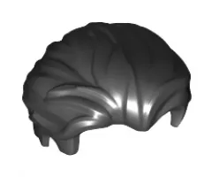 Minifigure, Hair Swept Back with Slight Widow's Peak and Short Sideburns