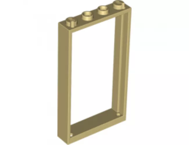 Door, Frame 1 x 4 x 6 with Two Holes on Top and Bottom