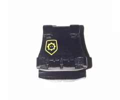 Minifigure, Body Wear Vest Body Armor with Minifigure Head Badge and 'SUPER SECRET POLICE' Pattern